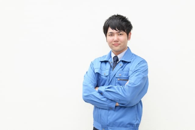 作業服のサイズチェック